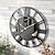 abordables Décorations murales-Scandinave moderne vent créatif chiffres romains miroir mode horloge murale chambre étude horloge décorative suspendue horloge murale 40 cm 50 cm