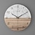 ieftine Accente Perete-12 inch 30 cm timp vortex ceas de perete mare din lemn - ceas de perete cu mișcare de cuarț silențios și fără ticăituri nordic creativ camera de zi ceas de perete la modă decorarea casei dormitor ceas