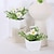 cheap Artificial Flowers &amp; Vases-Artificial Peach Blossom Mini Potted Plant for Delicate Home Decor