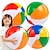 cheap HawaiianSummer Party-1pc Beach Balls - Large Rainbow Beach Ball Inflatable Pool Toys for Party Supplies Decorations Adults Kids Birthday Luau Summer Beach Water Games Beachball Party Favors