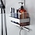 cheap Shower Caddy-1pc 304 Stainless Steel Shower Caddy Bathroom Punch Storage Rack, Toilet Sundries Holder, Wall Mounted Shampoo &amp; Shower Gel Shelf, Multifunctional Organizing Rack