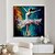 cheap People Paintings-Oil Painting Handmade Hand Painted Square Wall Art Impression Dancer Canvas Painting Home Decoration Decor Stretched Frame Ready to Hang