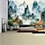 Χαμηλού Κόστους ταπετσαρία τοπίου-κινέζικη ζωγραφική κρεμαστή ταπισερί τοίχου τέχνη μεγάλη ταπετσαρία τοιχογραφία διακόσμηση φωτογραφία σκηνικό κουβέρτα κουρτίνα σπίτι υπνοδωμάτιο διακόσμηση σαλονιού