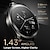 abordables Montres connectées-Joyroom JR-FV1 Montre intelligente 1.43 pouce Smartwatch Montre Connectée Bluetooth Podomètre Rappel d&#039;Appel Contrôle de l&#039;Activité Compatible avec Android iOS Femme Hommes Longue Veille Mode