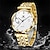billige Kvartsklokker-OLEVS Herre Kvarts klokker Minimalistisk Mote Forretning Armbåndsur VANNTETT Dekorasjon Stål Klokke
