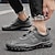 ieftine Adidași Bărbați-Bărbați Adidași Pantofi lucrați manual Plimbare Casual Zilnic Piele Respirabil Dantelat Kaki Gri Primăvară Toamnă