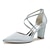 cheap Wedding Shoes-Women&#039;s Wedding Shoes Ladies Shoes Valentines Gifts White Shoes Wedding Party Daily Bridal Shoes Buckle Chunky Heel Pointed Toe Elegant Fashion Satin Cross Strap Wine Black White