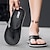 ieftine Șlapi Bărbați &amp; Flip-Flops-Bărbați Papuci &amp; Flip-flops Sandale Confort Drumeții Plimbare Sportiv Casual Stiluri de Plajă În aer liber PU Respirabil Care alunecă Negru Alb Trifoi Vară Toamnă
