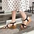 preiswerte Absatzschuhe für Damen-Damen Absätze Sandalen Boho Sandalen mit Keilabsatz Glitzer Kristall Pailletten Juwelen Hochzeit Outdoor Urlaub Imitationsperle Keilabsatz Runde Zehe Elegant Böhmen Urlaub Lackleder Elastisches Gewebe