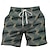cheap Men&#039;s Printed Shorts-Stripe Print Men&#039;s Board Shorts Hawaiian Shorts Swim Trunks Drawstring with Mesh lining Elastic Waist Short Holiday Beach Streetwear
