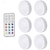 cheap LED Cabinet Lights-3pcs/6pcs LED Closet Ligths RGB Wireless Puck Lights with Remote Control Night Light 13 Colors Breathing Variable Light Festive Atmosphere Clapping Light for Bedroom Wardrobe Under Cabinet Light