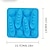 billige Isutstyr-titanisk isfjellformet silikonsjokoladegodteriformbrett og isbitbrett tilfeldig farge egnet for hjemmekjøkken kreativ gitterform, blå