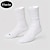 cheap Men&#039;s Socks-Men&#039;s 3 Pack Multi Packs Socks Crew Socks Black White Color Plain Sports &amp; Outdoor Daily Vacation Basic Medium Spring Fall Fashion Casual