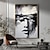 voordelige Schilderijen van mensen-handgeschilderd zwart wit kunst meisje vrouw moderne abstracte olieverfschilderij voor woonkamer decor muurschilderingen (geen frame)