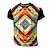 voordelige 3D-T-shirts voor heren-Aztec Tribal Modieus Retro vintage Etnisch Voor heren 3D-afdrukken T-shirt T-shirt Zwart Korte mouw Strakke ronde hals Overhemd Zomer Lente Kleding S M L XL XXL XXXL