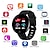 voordelige Slimme polsbandjes-D18 Slimme horloge 1.44 inch(es) Slimme armband Smartwatch Bluetooth Stappenteller Gespreksherinnering Slaaptracker Compatibel met: Android iOS Dames Heren Berichtherinnering Camerabediening