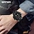 preiswerte Digitaluhr-SANDA Herren Digitaluhr Draussen Modisch Lässige Uhr Armbanduhr leuchtend Stopuhr Wecker Kalender TPU Beobachten