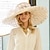 ieftine Pălării &amp; Fascinatoare-pălării fascinatoare pălărie floppy din organza pălărie de soare nuntă ceai nuntă elegantă cu dantelă din pene căciulă laterală