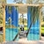 お買い得  屋外の色合い-屋外用カーテン 防水 防風 耐候性 パティオ、カバナ、ポーチ、パーゴラ、ガゼボ用 グロメットトップドレープ 2パネル 森林風景