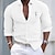Χαμηλού Κόστους Βαμβακερό Λινό Πουκάμισο-Ανδρικά Πουκάμισο Βαμβακερό λινό πουκάμισο Λευκό βαμβακερό πουκάμισο Casual πουκάμισο Βαμβακερό πουκάμισο Μαύρο Λευκό Ανθισμένο Ροζ Μακρυμάνικο Cruce Πέτο Άνοιξη &amp; Χειμώνας Χαβανέζα Αργίες Ρούχα