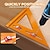 cheap Measuring Tools-2-in-1 Rafter Square,Creative Punching Positioning Triangle Ruler,Adjustable Multifunction Positioning Angle Ruler Suitable for Carpenter,Home