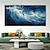 cheap Landscape Paintings-Mintura Handmade Seascape Oil Paintings On Canvas Large Wall Art Decoration Modern Abstract Surfer Picture For Home Decor Rolled Frameless Unstretched Painting