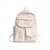 levne Batohy-Dámské batoh Školní taška Denní Pevná barva Nylon Velká kapacita Zip Černá Bílá Světlá růžová