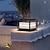 cheap Outdoor Wall Lights-Modern Post Light Fixture Waterproof Landscape Path Lights E27 Deck Fence Post Cap Lamp with Acrylic Shade Square Galvanized Sheet Pillar Lamp 110-240V