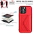 cheap iPhone Cases-Phone Case For iPhone 15 Pro Max Plus iPhone 14 13 12 11 Pro Max Plus Mini SE Back Cover with Stand Holder with Lanyard Card Slot Retro TPU PU Leather