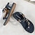 levne Dámské sandály-dámské boty bohémské sandály retro kamínkové korálkové sandály s kulatou špičkou ploché sandály hovězí šlacha měkká podrážka boty beatirce bílé sandály černé sandály modré sandály