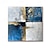 abordables Peintures Abstraites-Peinture suspendue abstraite de luxe faite à la main, moderne simple, blanc, or, bleu, texture, décoration de maison pour salon, sans cadre