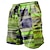 preiswerte 3D-Sweatshorts für Herren-Herren Shorts Kurze Hosen Sommer-Shorts Strandshorts Kurze Hosen Kordelzug Elastische Taille 3D-Druck Graphic Streifen Geometrie Atmungsaktiv Weich Kurz Casual Täglich Festtage Strassenmode