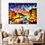 abordables Peintures paysages-Peinture à l'huile peinte à la main, art mural abstrait au couteau, peinture sur toile, décoration de maison, toile roulée (sans cadre)