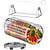 cheap Grills &amp; Outdoor Cooking-BBQ Rolling Grilling Basket,Round Barbecue Cage with Smoking Function, Convenient Rolling Grilling Net for Smoky Flavors