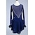 Χαμηλού Κόστους Καλλιτεχνικό πατινάζ-Φόρεμα για φιγούρες πατινάζ Γυναικεία Κοριτσίστικα Patinaj Φορέματα Σκούρο μπλε Κουρελού Οπή για τον αντίχειρα Δίχτυ Σπαντέξ Ελαστικό Εκπαίδευση Εξάσκηση Επαγγελματική Ενδυμασία πατινάζ