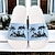 رخيصةأون احذية رجالية-رجالي النعال ومتخاذلا يتخبط شباشب طباعة الأحذية كاجوال نمط الشاطئ عطلة PVC مقاوم للماء مريح ضد الزحلقة أبيض أزرق الصيف