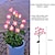 tanie Światła ścieżki i latarnie-Symulacja led kwiat słoneczna 8 trybów światło trawnika kamelia kwiat światło na zewnątrz wodoodporne światło ogrodowe willa park podwórko trawnik chodnik dekoracja krajobrazowa 1/2 sztuk