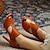 preiswerte Absatzschuhe für Damen-Damen Absätze Sexy Schuhe Täglich Stöckelabsatz Peep Toe Minimalismus Kunstleder Halbschuhe Schwarz Braun