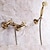 abordables Robinetteries de douche-Robinet de douche Ensemble - Douchette inclue Style vintage Laiton Antique Montage Extérieur Soupape en laiton Bath Shower Mixer Taps