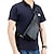 billiga Herrväskor-axelväska för män med diagonal rygg retro topplager bröstväska kohud axelväska i äkta läder herr