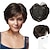 cheap Bangs-Short Hair Toppers with Bangs Platinum Pixie Cut Clip in Synthetic Wiglets Hair Pieces for Women with Thinning Hair