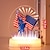 رخيصةأون أضواء الديكور-علم يوم الاستقلال ثلاثي الأبعاد بإضاءة LED ليلية لتزيين سطح الطاولة بمنفذ USB/تعمل بالبطارية لتزيين منزل العطلات