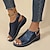 ieftine Sandale de Damă-Pentru femei Sandale Retro Sandale Platformă Zilnic Pană Vârf rotund Epocă PU Panglică Negru Albastru Mov