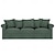 זול IKEA כיסויים-כיסוי ספה צבע אחיד מרופד קטיפה כיסויים