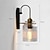 tanie Kinkiety LED-Kinkiet LED kryty 1 klosz ciepłe białe światło 17cm szkło materiał metaliczny klasyczny tradycyjny luksusowy sypialnia salon jadalnia 110-240v