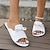 cheap Women&#039;s Sandals-Women&#039;s Sandals Flats Slippers House Slippers Fantasy Shoes Sparkling Shoes Home Vacation Hawaii Wedding Flats Sequin Flat Heel Open Toe Punk Fashion Casual Walking Faux Leather Loafer White Gold