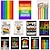 cheap Outdoor Garden Flags, Banner-Pride Rainbow Garden Flags Set of 12 Double Sided 12 x 18 Inch Yard Flags, Small Garden Flags for Outside, Outdoor Flags, Holiday Garden Flags for All Seasons