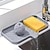 voordelige Keukengerei &amp; Gadgets-1-delige multifunctionele siliconen spoelbakorganizer - afvoerbare zeepbakje met borstel en sponshouder voor de keuken &amp; badkamer