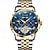 tanie Zegarki mechaniczne-Nowe męskie zegarki marki Olevs kalendarz 24-godzinne wskazanie tygodnia wyświetlacz wielofunkcyjny zegarek mechaniczny świecący wodoodporny męski zegarek biznesowy