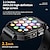 billige Smartwatches-LOKMAT OCEAN 3 PRO Smart Watch 2.1 inch Smartur Bluetooth Skridtæller Samtalepåmindelse Aktivitetstracker Kompatibel med Android iOS Dame Herre Lang Standby Handsfree opkald Vandtæt IP68 60 mm urkasse